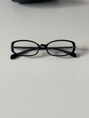 Vintage Oliver Peoples Women’s Black Rectangular Optical Glasses